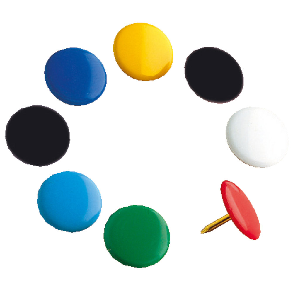 100 punaises diam. 10 mm Maped coloris assortis, la boîte