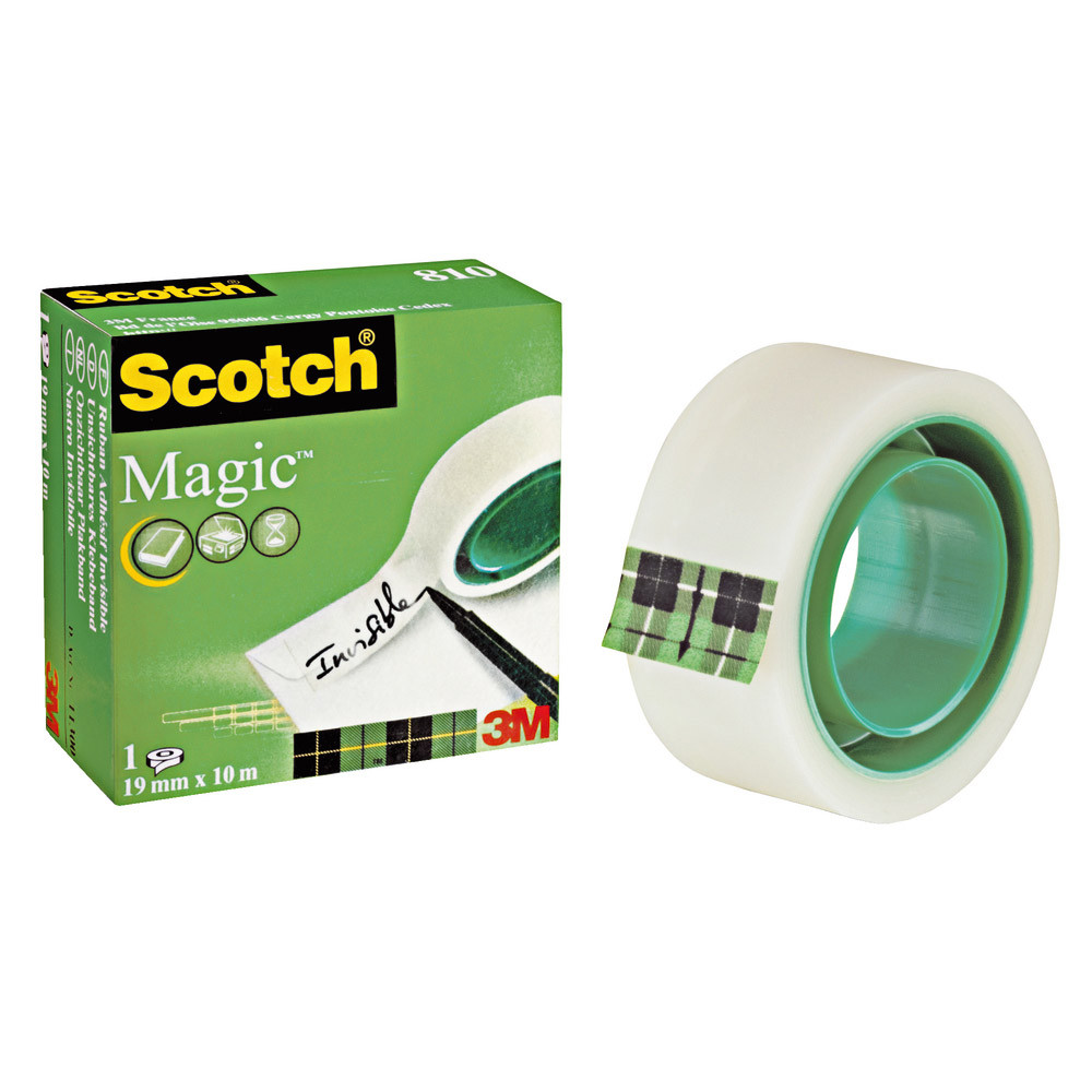6 rubans adhésifs invisibles SCOTCH® Magic 19 mm x 10 m