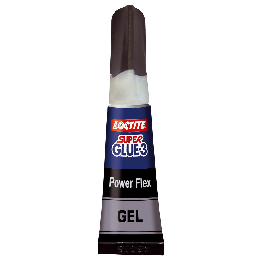 Colle forte gel Loctite Super Glue 3 - Power Flex tube 3 g - collage permanent