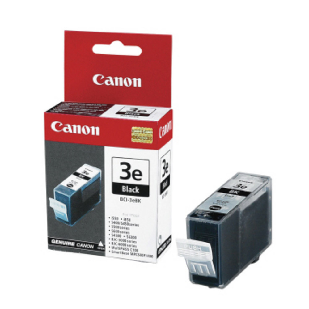 Cartouche Canon BCI-3eBK noir pour imprimantes jet d'encre