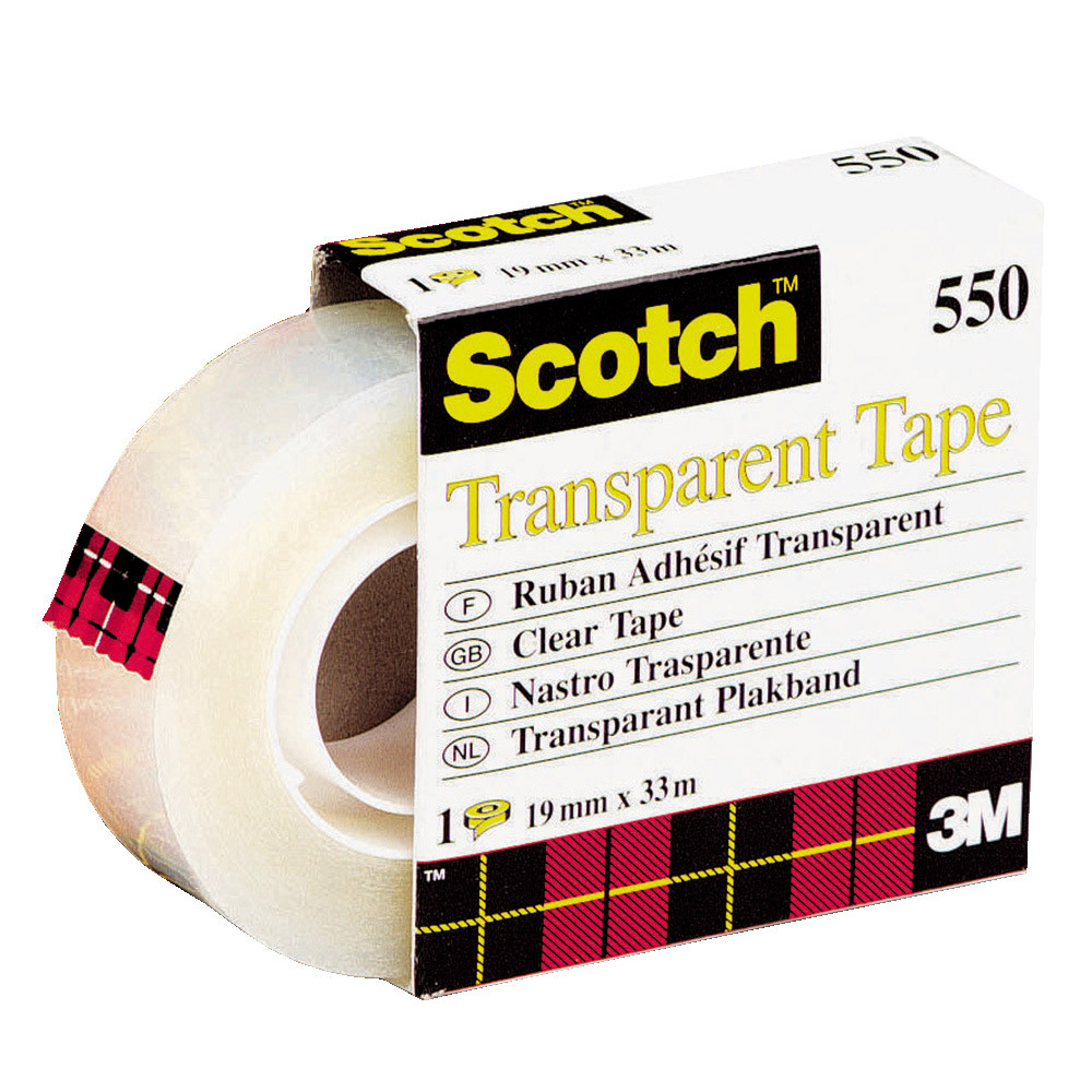 6 rubans adhésifs transparents Scotch® 19 mm x 33 m