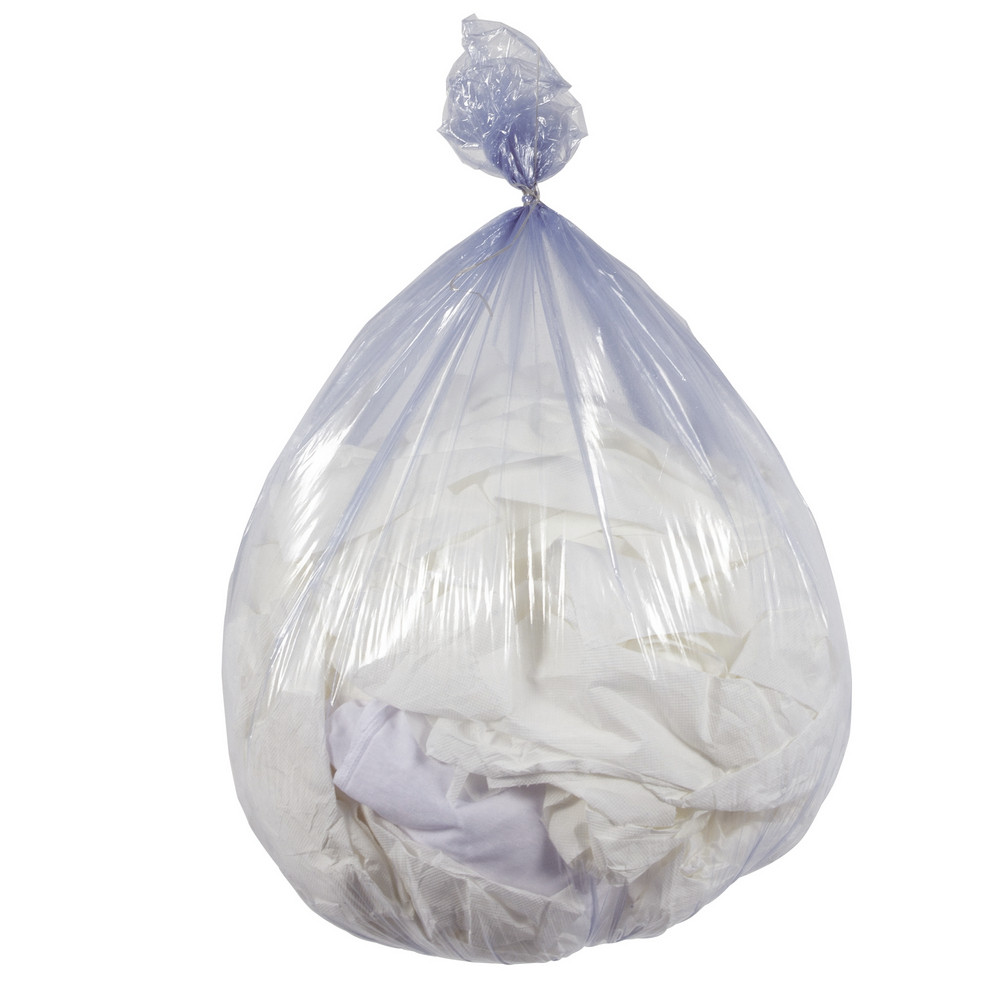 Sacs poubelle bleus translucides 50 L, lot de 500