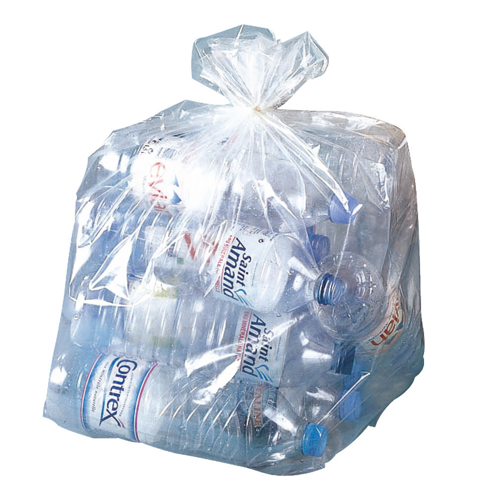 500 sacs transparents standard 50 L