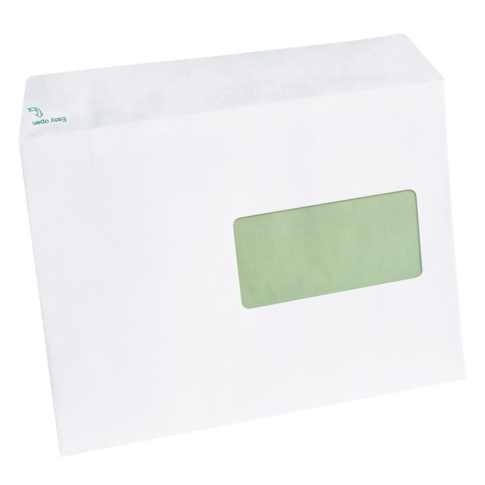 500 enveloppes C5 extra blanches Erapure GPV à bande protectrice 162 x 229 mm avec fenêtre 45 x 100 