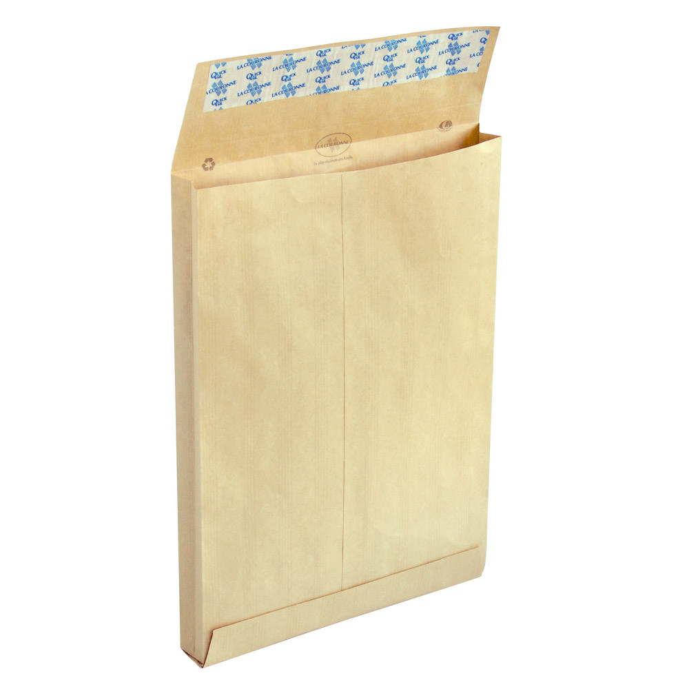 250 pochettes 120 g kraft à soufflets sans fenêtre 229 x 324mm La Couronne, le lot