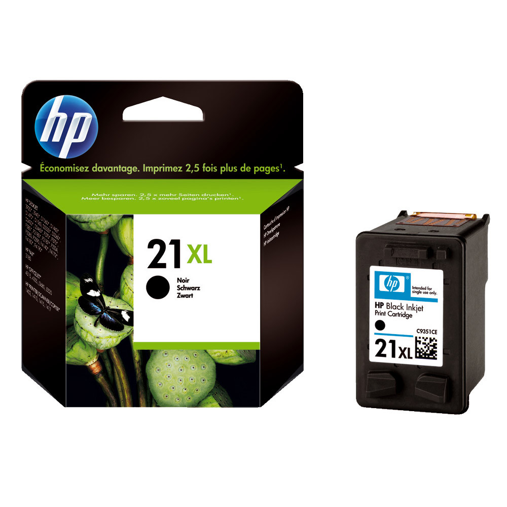 Cartouche HP 21XL noir pour imprimantes jet d'encre