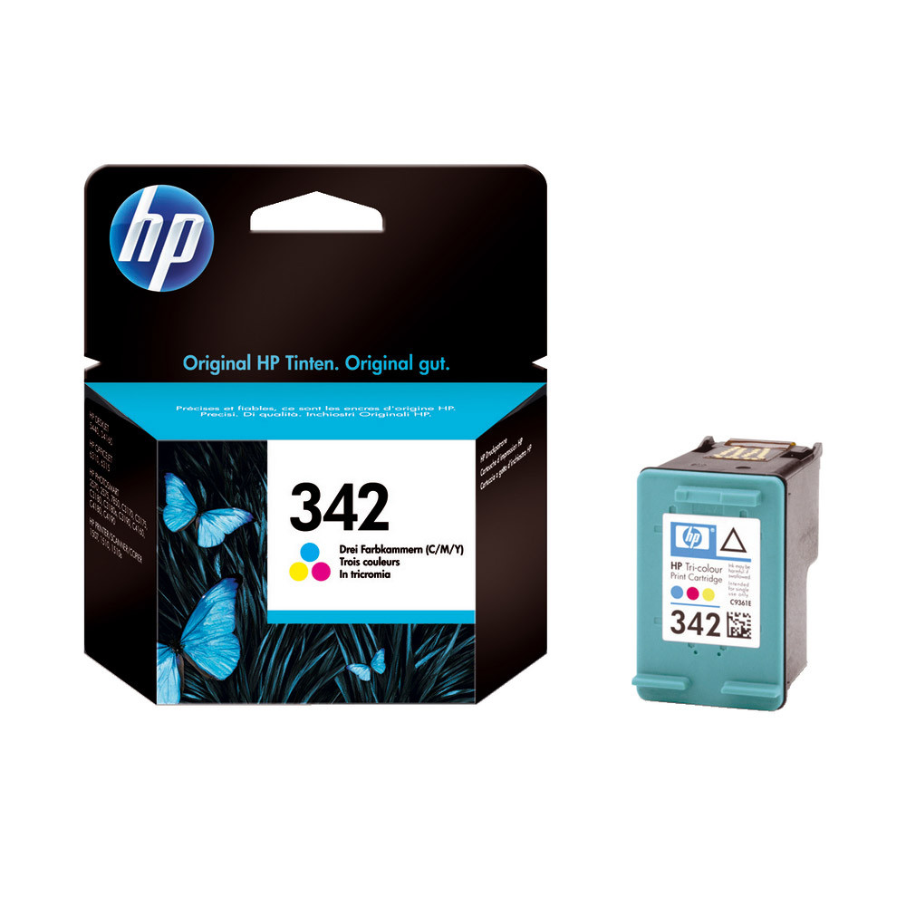 Cartouche HP 342 couleurs (cyan+magenta+jaune) pour imprimantes jet d'encre