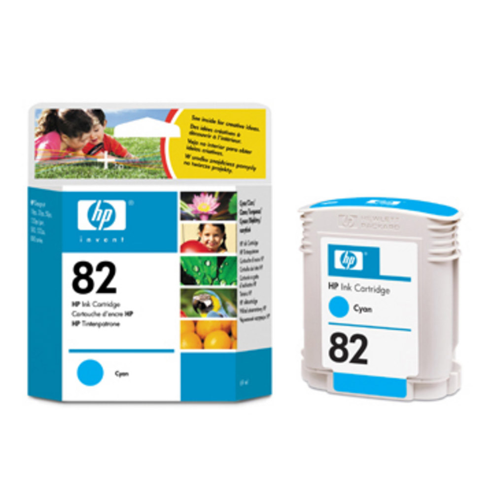 Cartouche HP 82 cyan pour imprimantes jet d'encre
