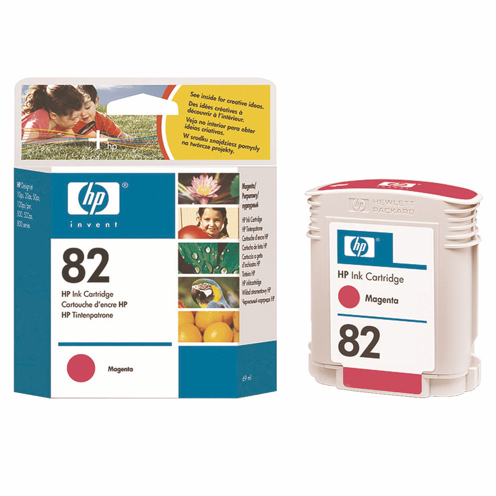 Cartouche HP 82 magenta pour imprimantes jet d'encre