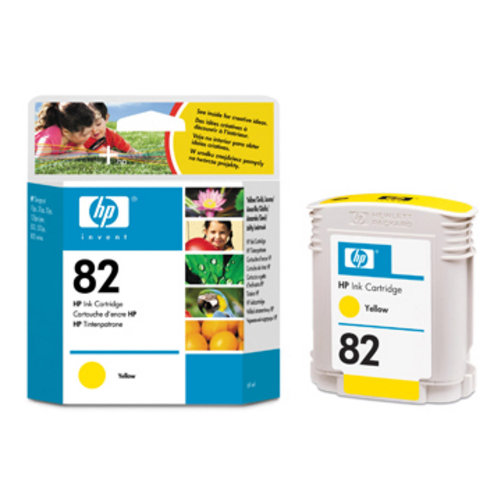 Cartouche HP 82 jaune pour imprimantes jet d'encre