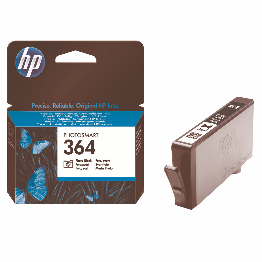 Cartouche HP 364 photo noir pour imprimantes jet d'encre