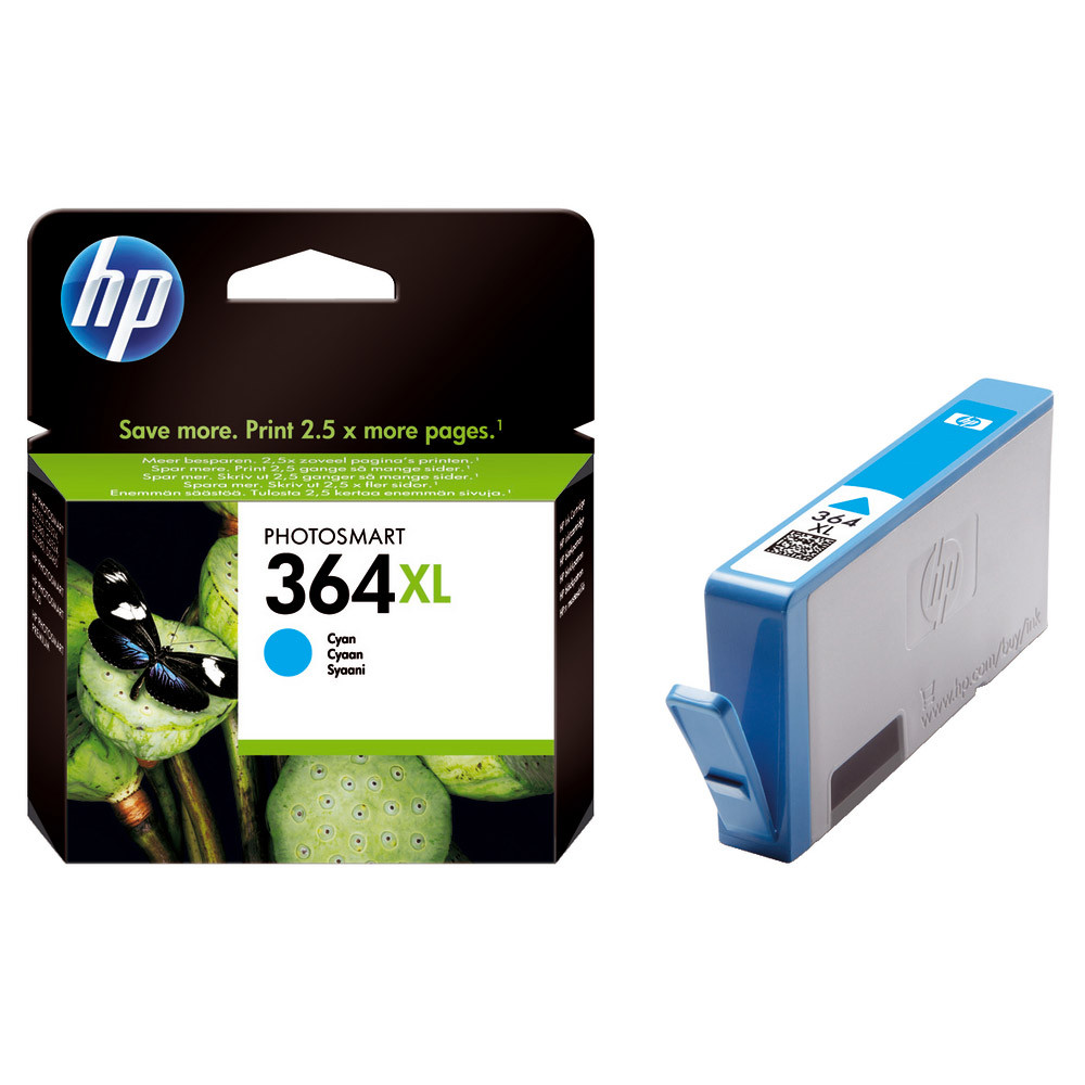 Cartouche HP 364 XL cyan pour imprimantes jet d'encre
