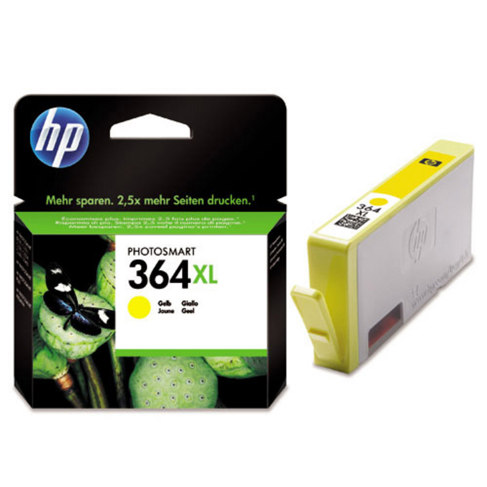 Cartouche HP 364 XL jaune pour imprimantes jet d'encre