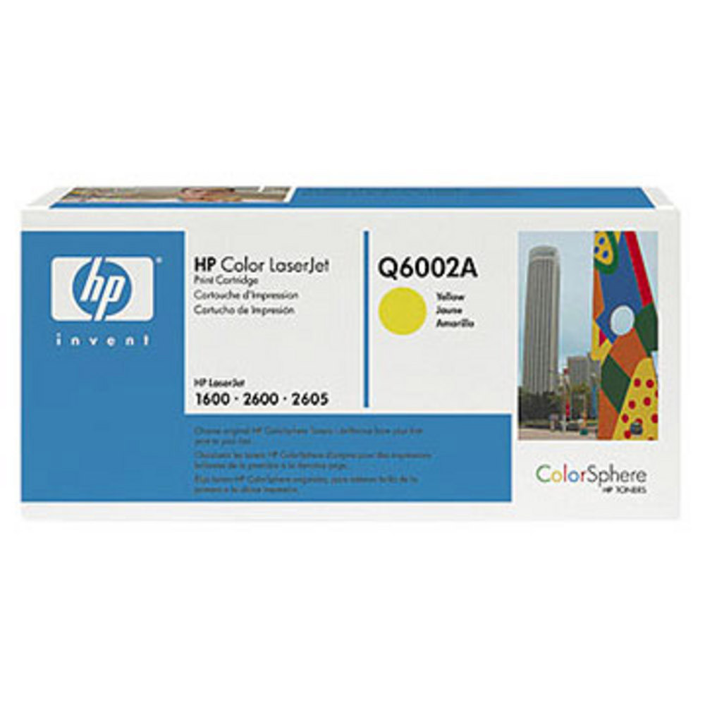 Toner HP 124A jaune pour imprimantes laser