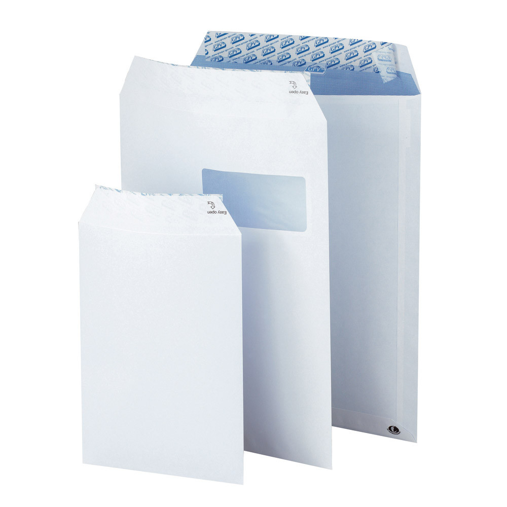 250 pochettes 90 g vélin blanc 260 x 330 coloris blanc, le carton