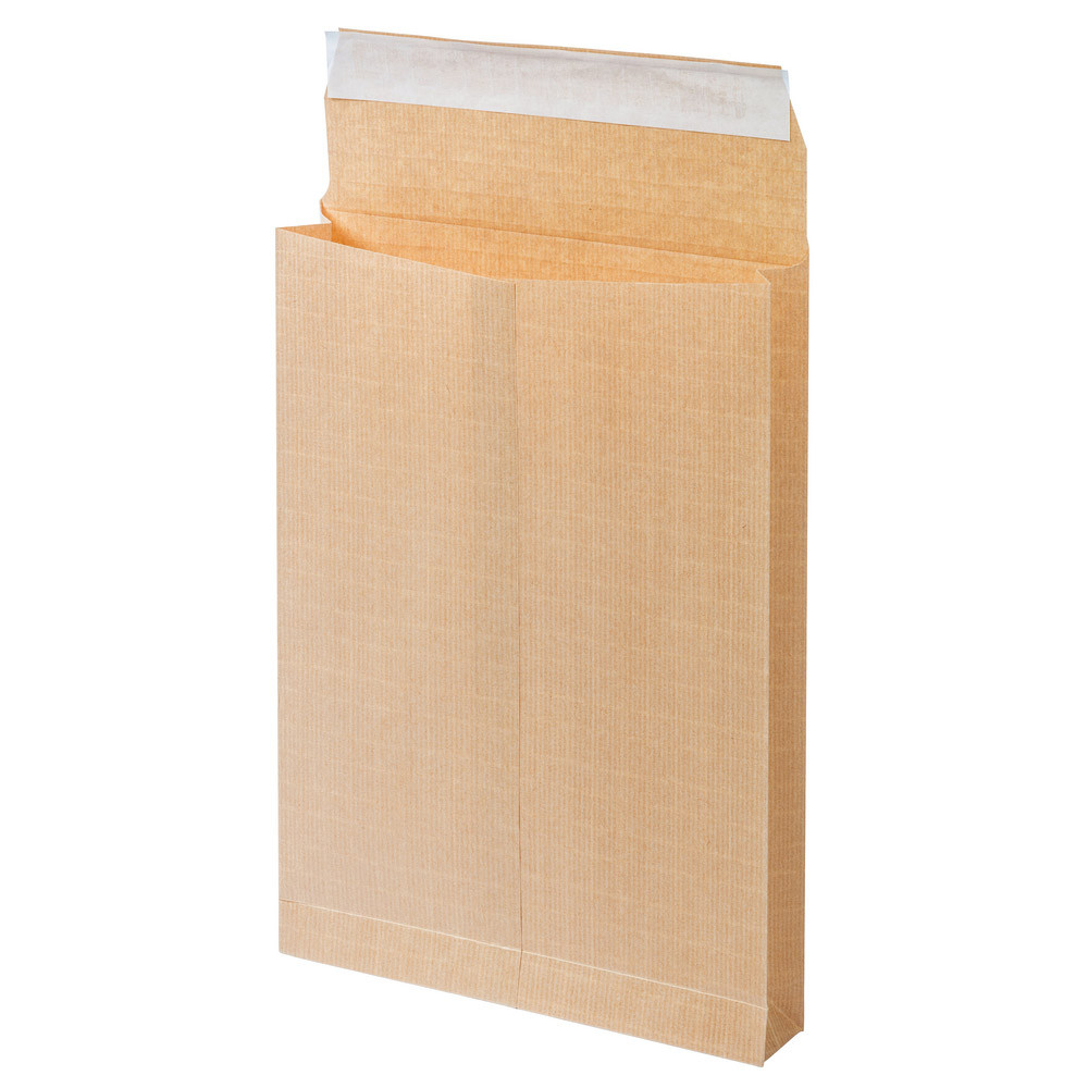 50 Pochettes Kraft armé à soufflets 50 mm GPV format 229 X 324 sans fenêtre