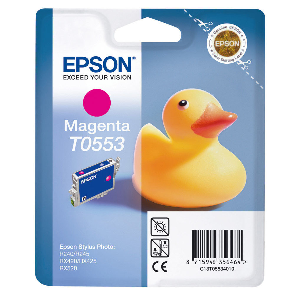 Cartouche Epson T0553 magenta pour imprimantes jet d'encre
