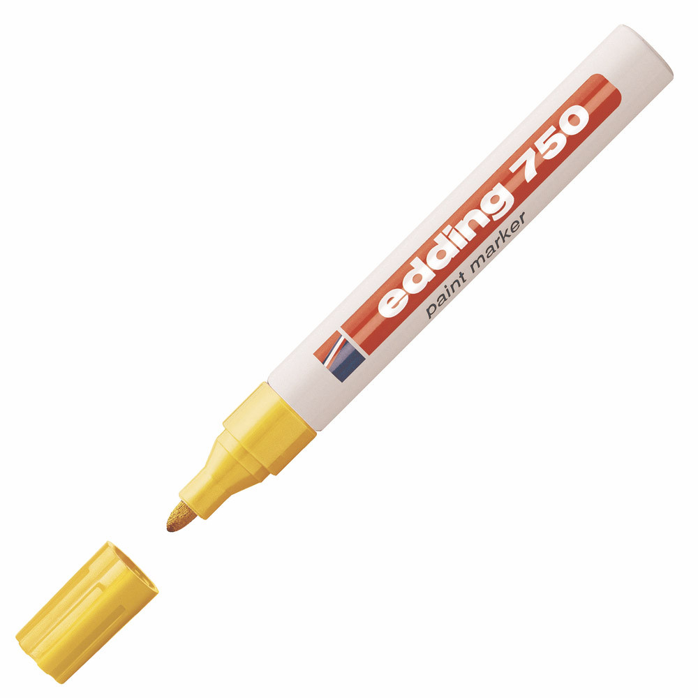 2 marqueurs Edding 750 coloris jaune