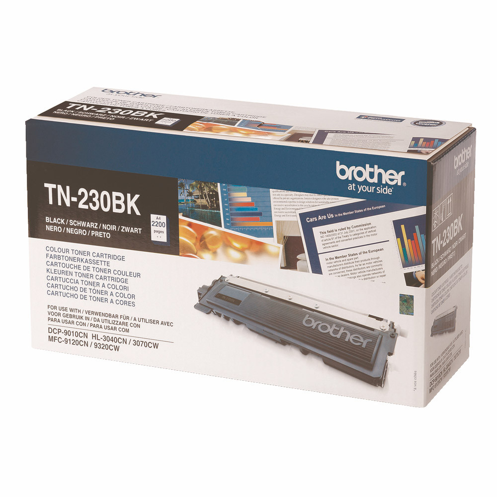 Toner Brother TN 230BK noir pour imprimantes laser