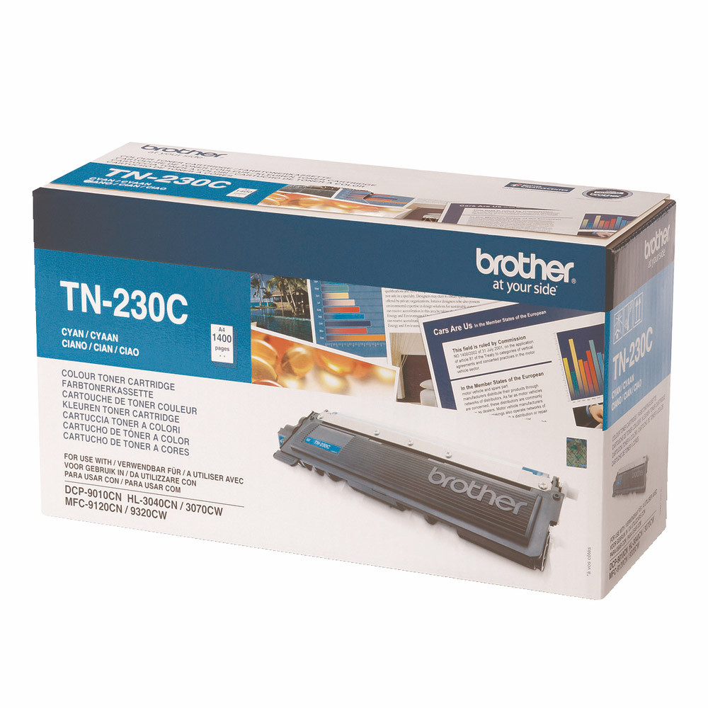 Toner Brother TN 230C cyan pour imprimantes laser