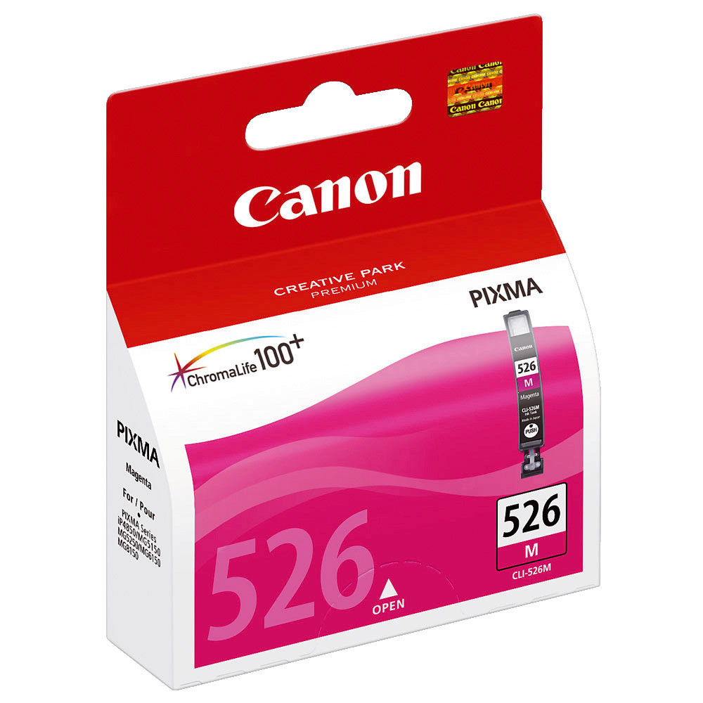 Cartouche Canon CLI 526M magenta pour imprimantes jet d'encre