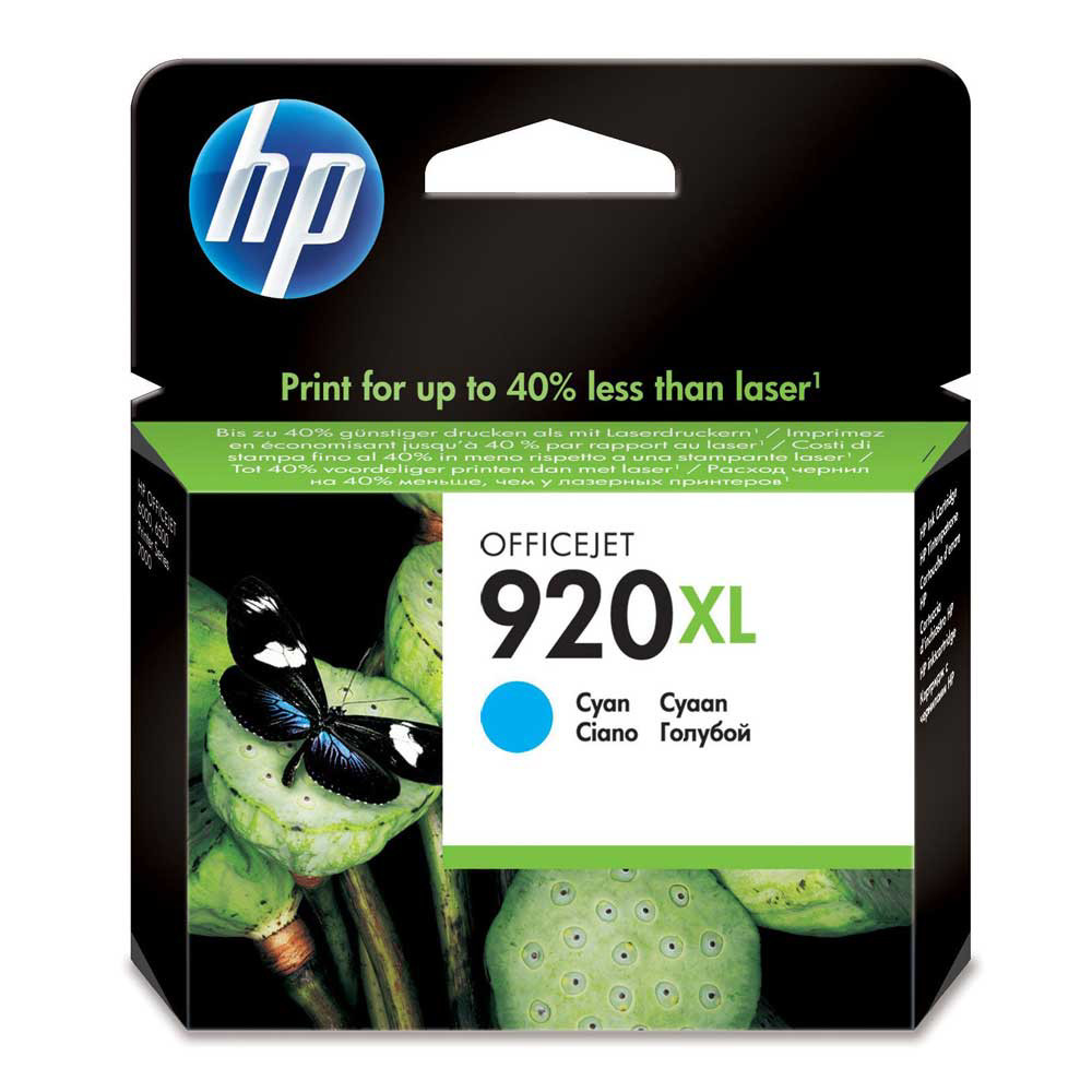 Cartouche HP 920 XL cyan pour imprimantes jet d'encre