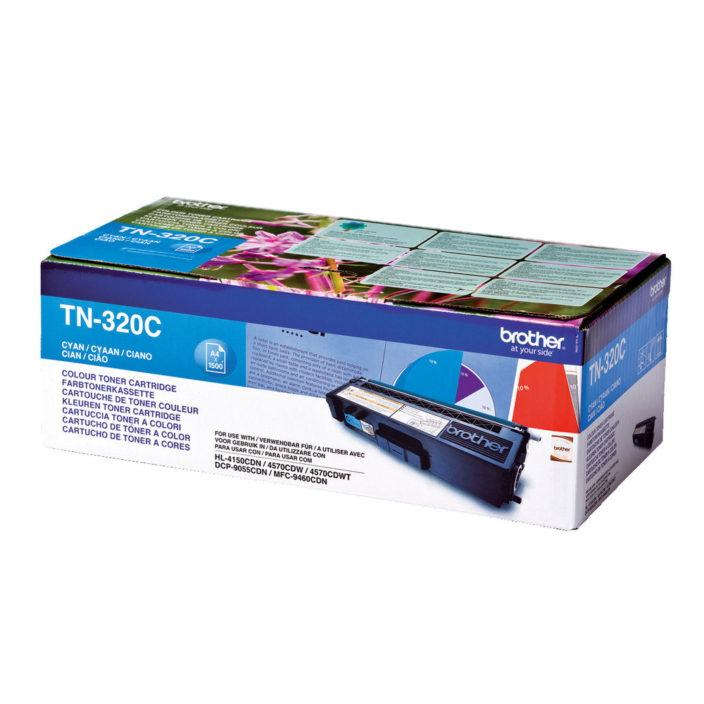 Toner Brother TN 320C cyan pour imprimantes laser