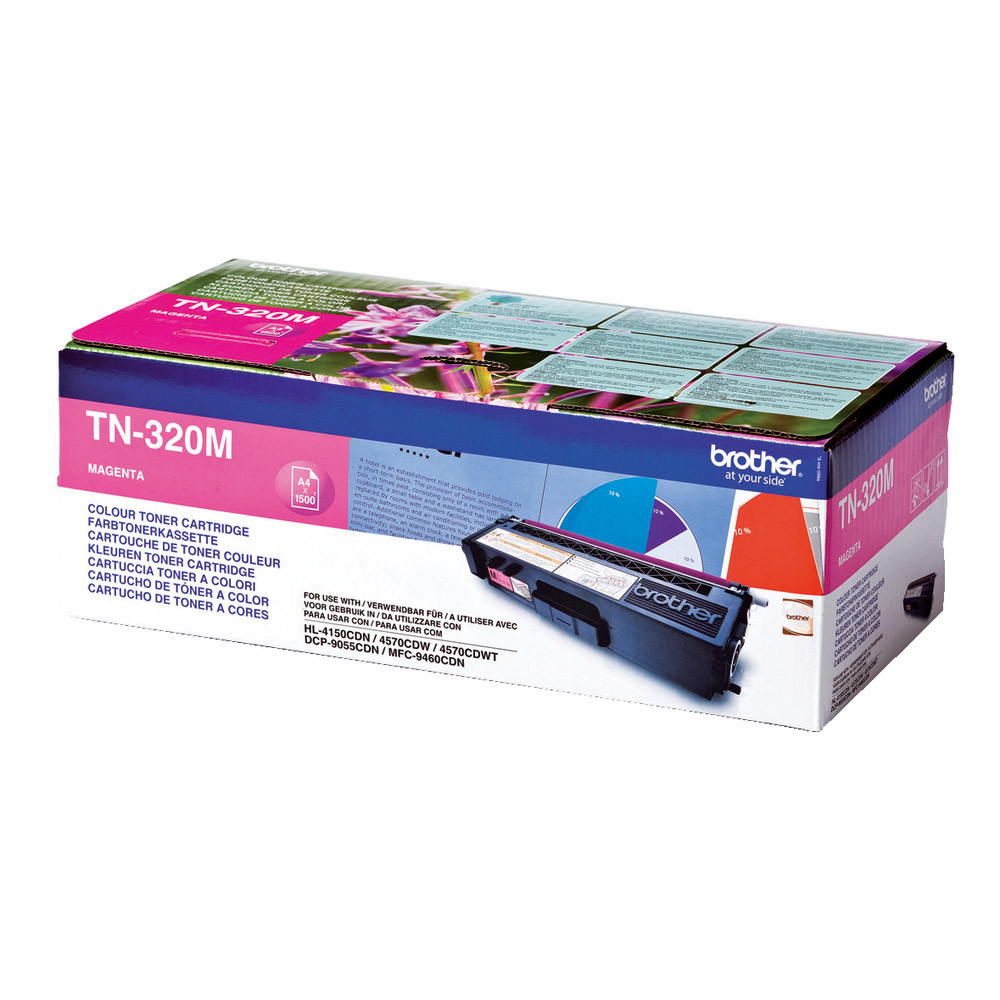 Toner Brother TN 320M magenta pour imprimantes laser