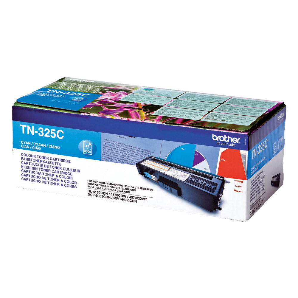 Toner Brother TN 325C cyan pour imprimantes laser