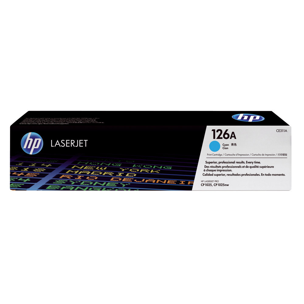 Toner HP 126A cyan pour imprimantes laser