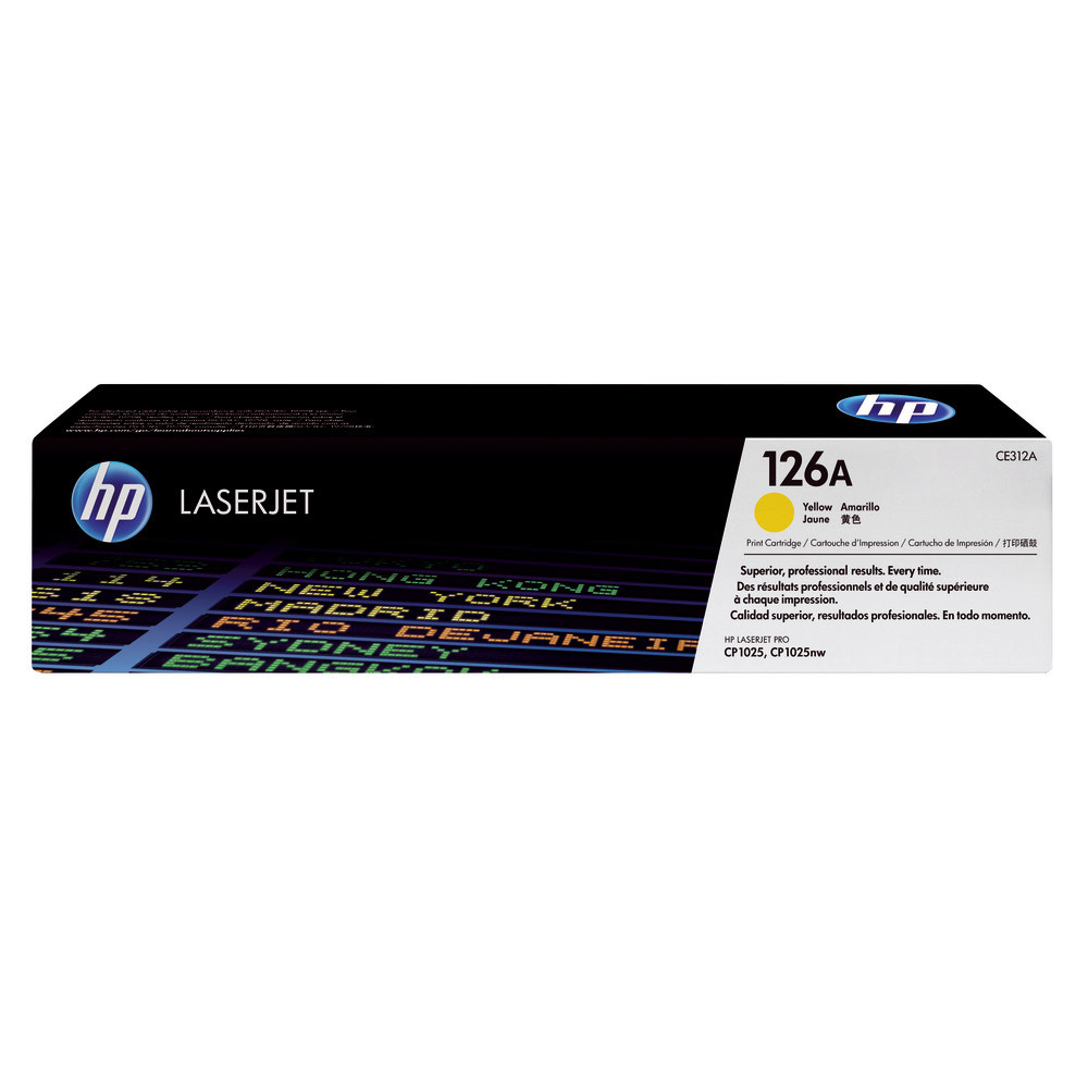 Toner HP 126A jaune pour imprimantes laser