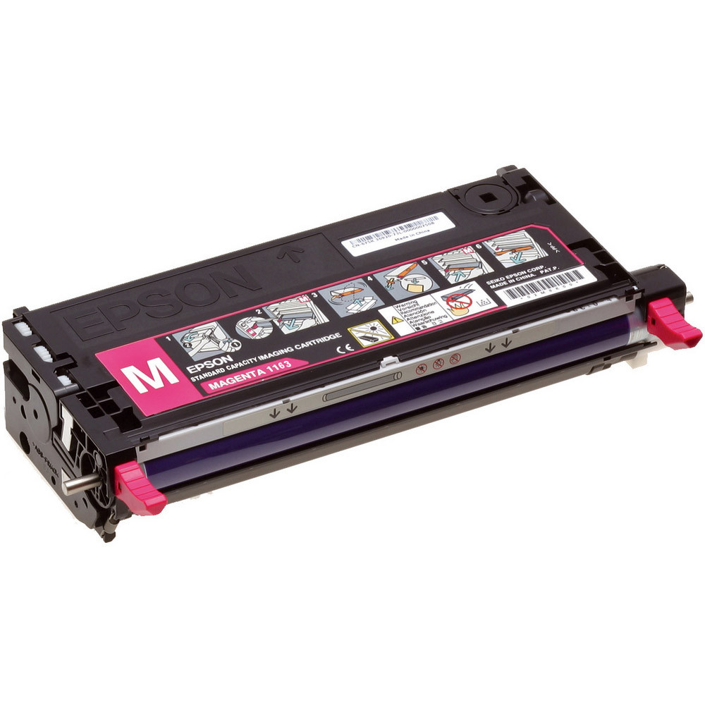 Toner Epson n°S051163 magenta pour imprimantes laser