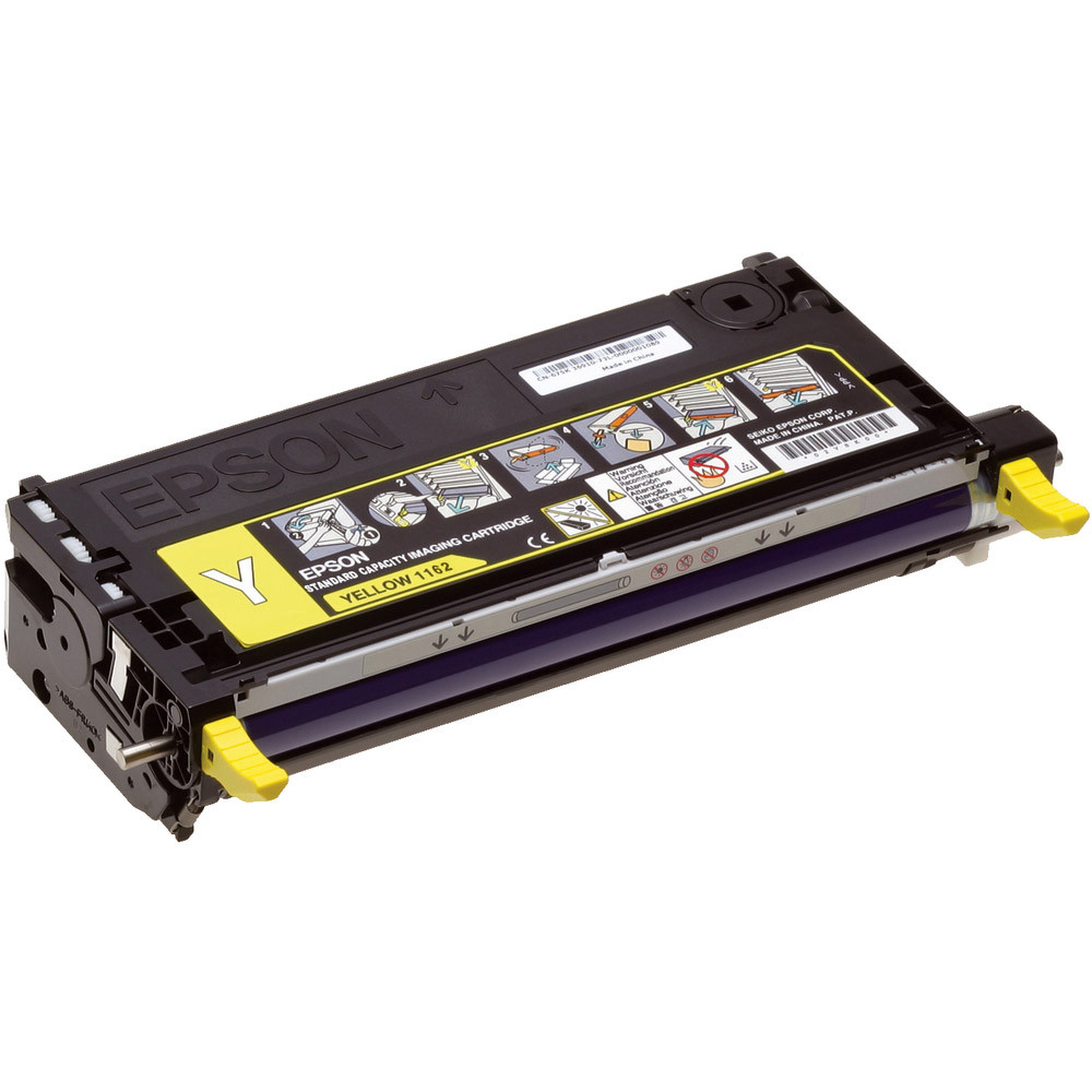 Toner Epson n°S051162 jaune pour imprimantes laser