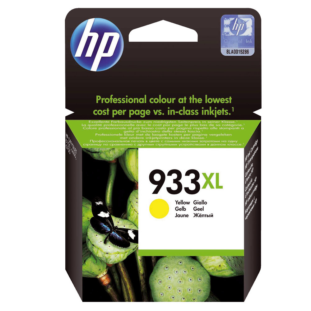 Cartouche HP 933 XL jaune pour imprimantes jet d'encre