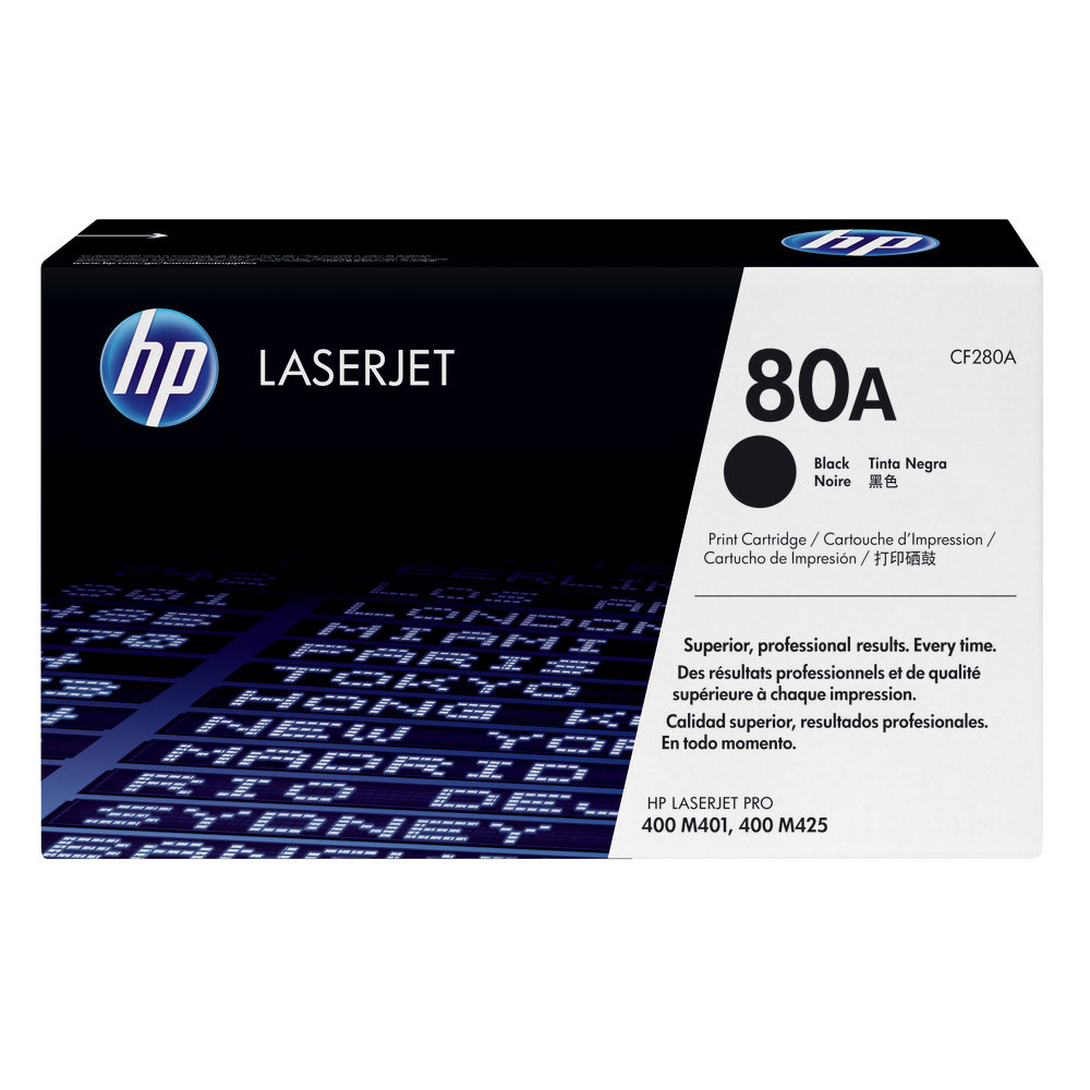 Toner HP 80A noir pour imprimantes laser