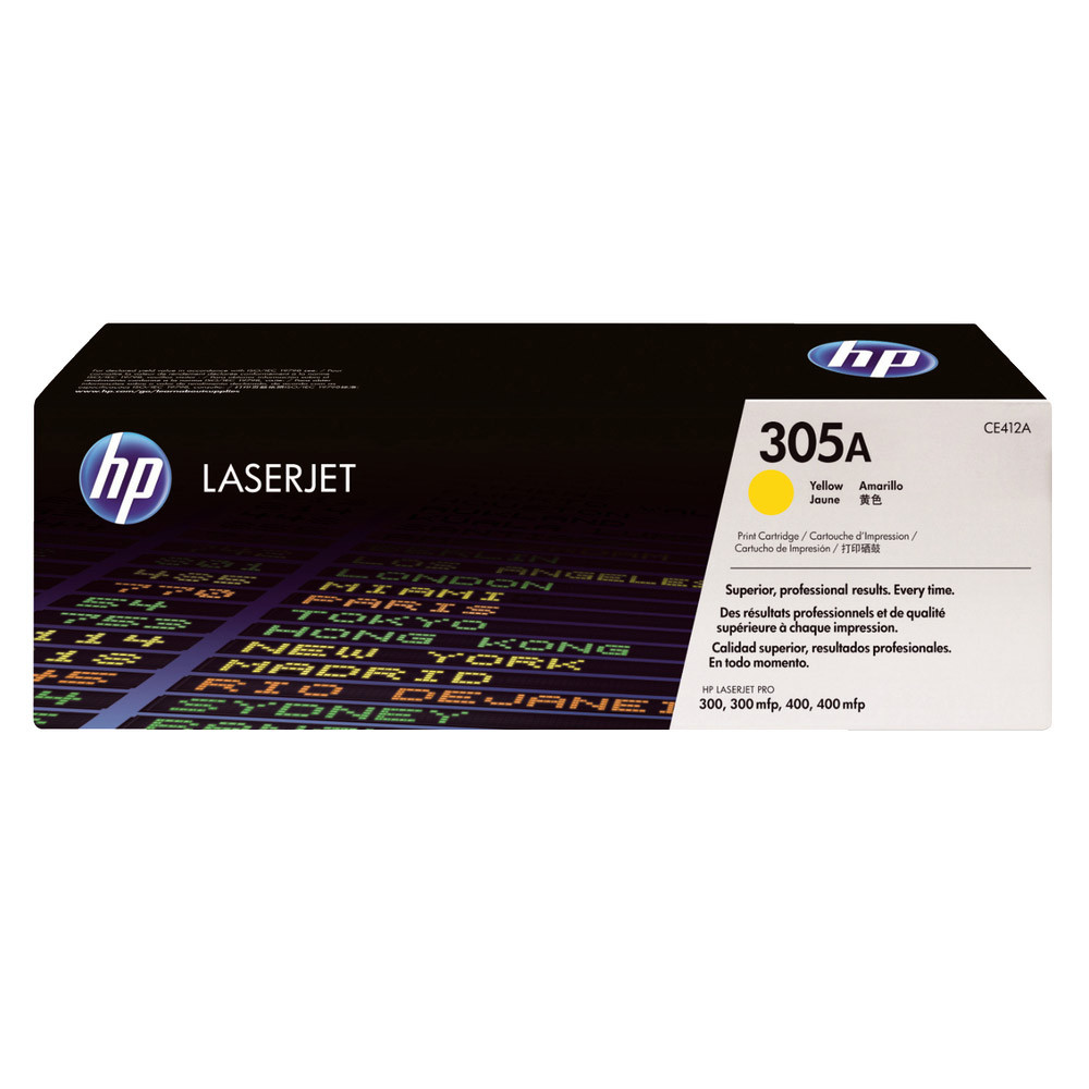 Toner HP 305A jaune pour imprimantes laser