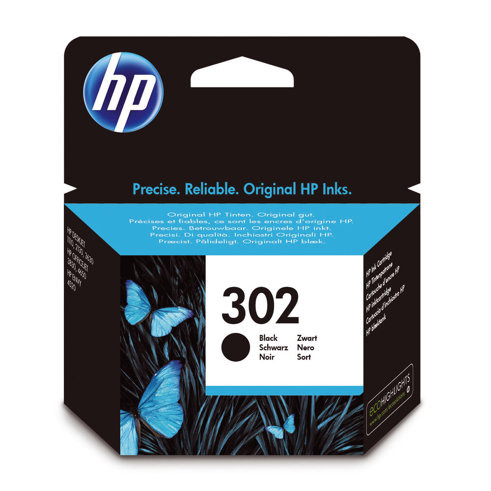 Cartouche HP 302 noir pour imprimantes jet d'encre