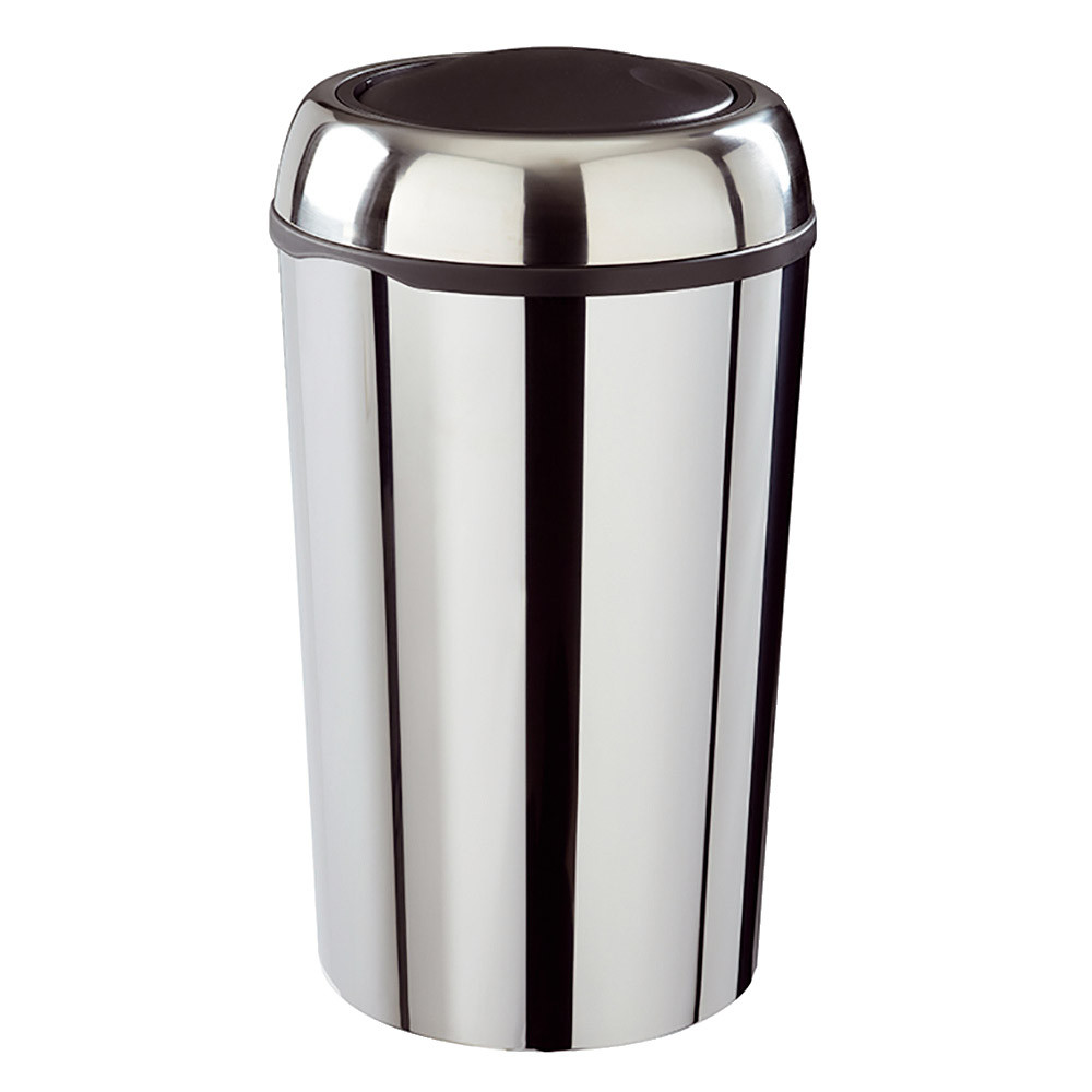 Corbeille ronde Swingy Inox 50 L Rossignol