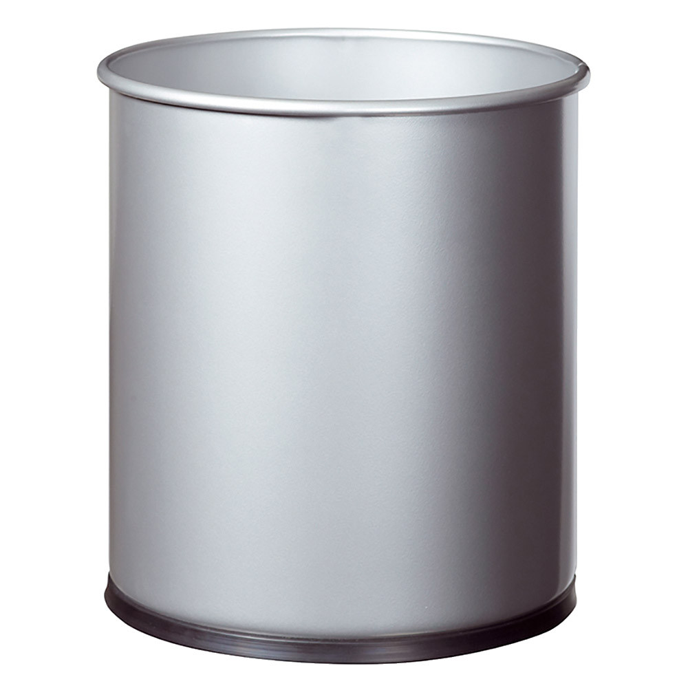 Corbeille bureau métal Papéa Rossignol 15 L gris