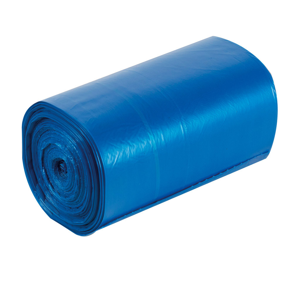 500 sacs poubelle bleu translucide 30 L