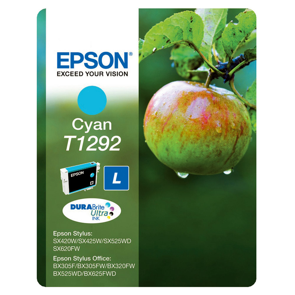 Cartouche Epson T1292 cyan pour imprimantes jet d'encre