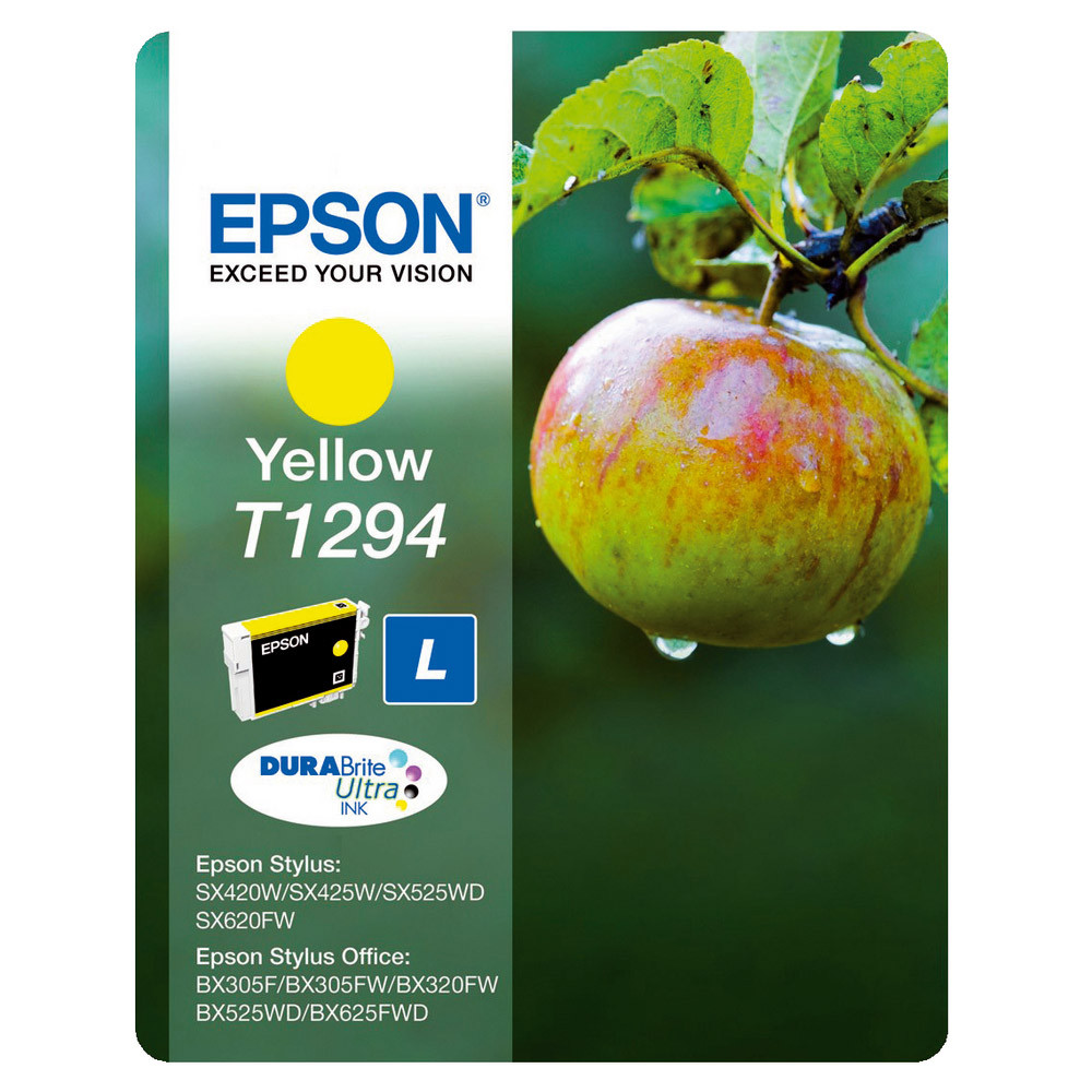 Cartouche Epson T1294 jaune pour imprimantes jet d'encre