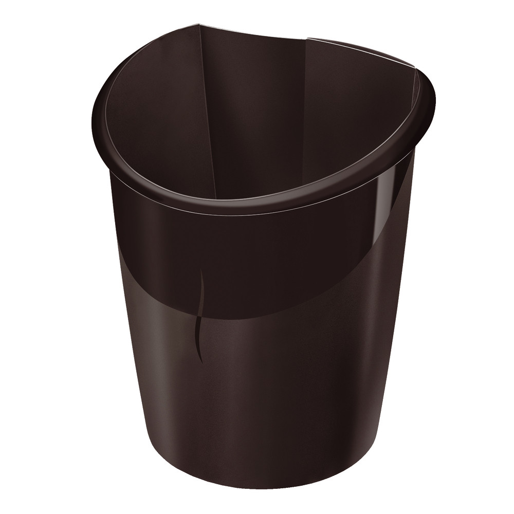 Corbeille bureau Ellypse noire 15 L