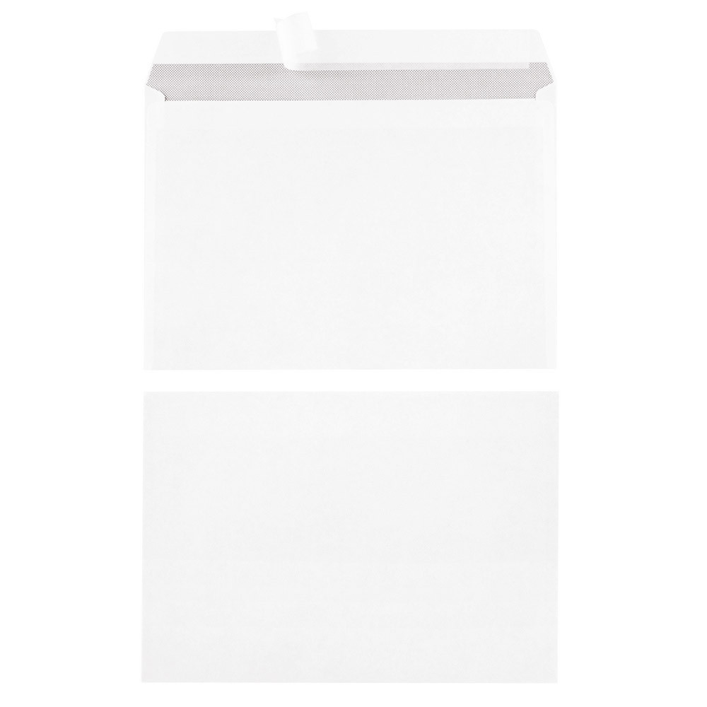 500 enveloppes C5 blanches 1er prix à bande protectrice 162 x 229 mm sans fenêtre vélin 80 g