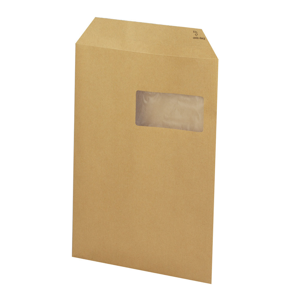 Pochettes kraft avec fenêtre La Couronne 229 x 324 mm, lot de 250