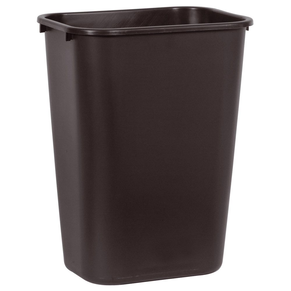 Corbeille plastique rectangulaire 39 L noire