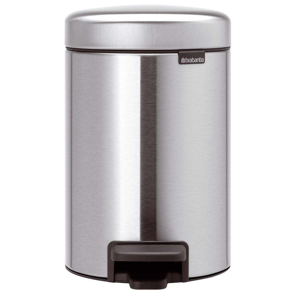 Poubelle NewIcon Brabantia 3 L gris brossé mat
