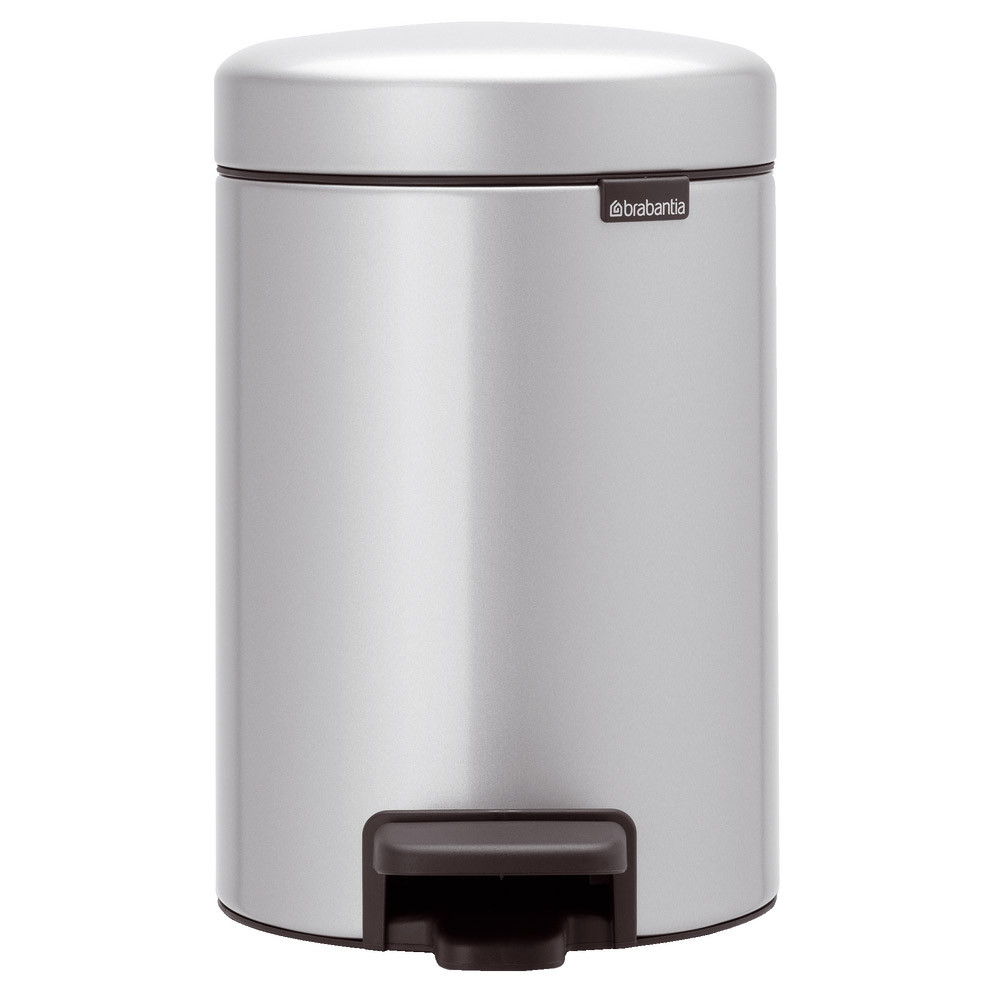 Poubelle NewIcon Brabantia 3 L gris métal