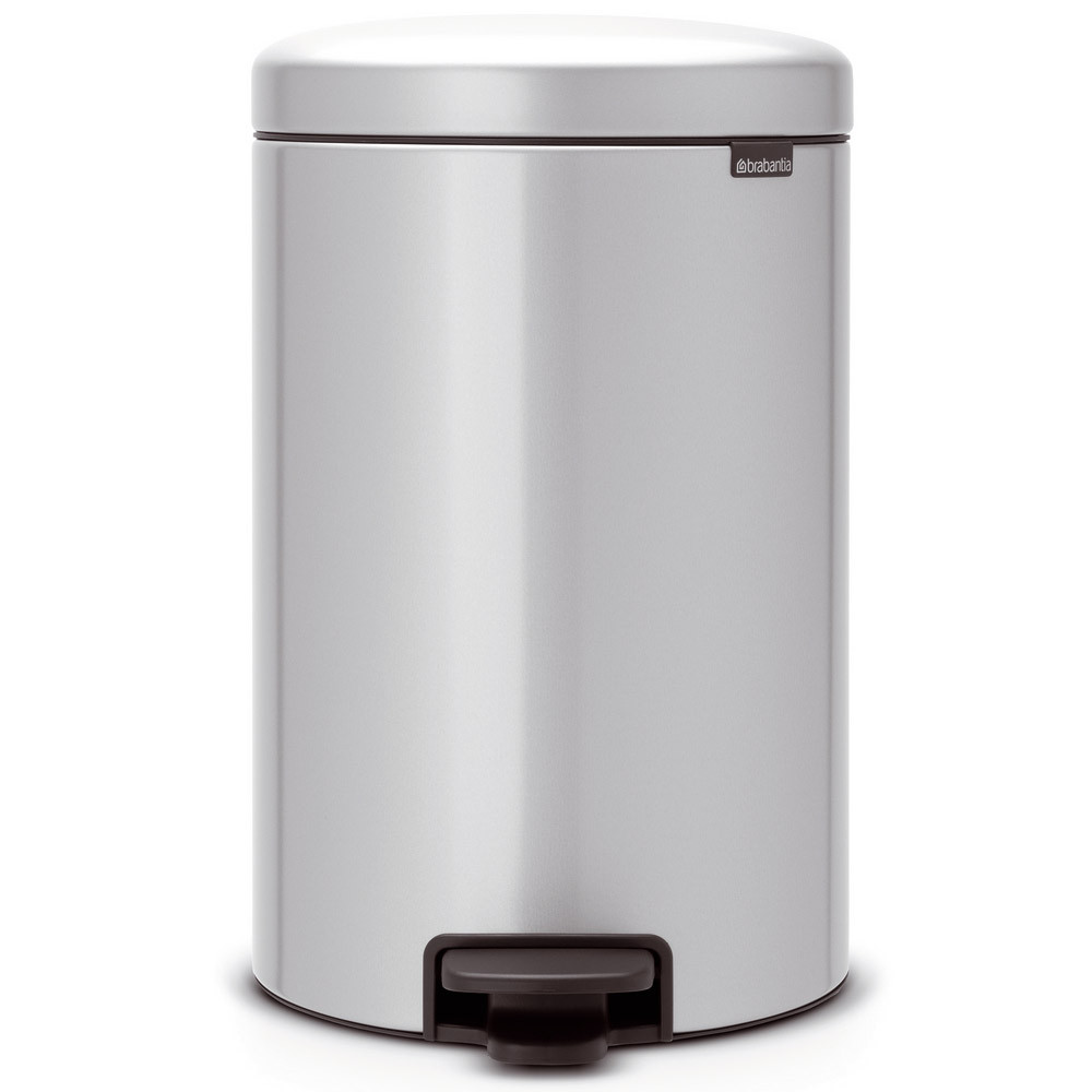 Poubelle NewIcon Brabantia 20 L gris métal