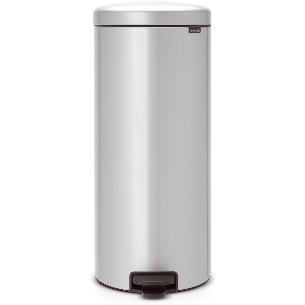 Poubelle NewIcon Brabantia 30 L gris métal
